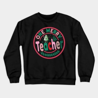 One Merry Teacher Crewneck Sweatshirt